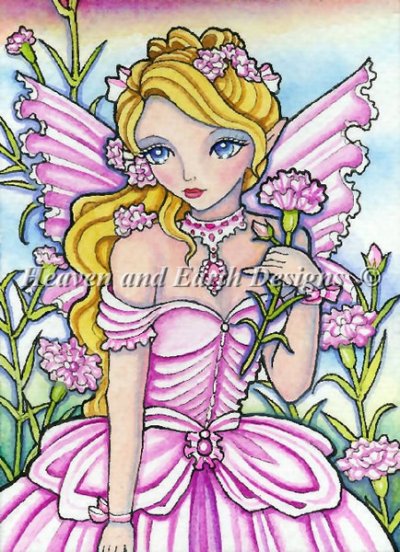 Diamond Painting Canvas - QS Carnation Fairy - Click Image to Close
